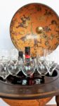 Globus Bar Minibar Enea Zoffoli Innenraum Flaschen Gläser Minibar Barwagen 12