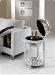 Barglobus modern weiß Elegance, moderne Inneneinrichtung